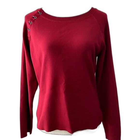 Harley-Davidson Sweater Shirt Women’s Size XL Red Pullover with Metal Design - Picture 1 of 9